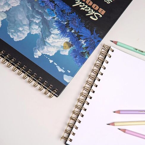 OparaArts Sketch Book 8X11 Inch, Spiral Bound Sketch Pad, 50 Sheets 68lb/100gsm Art Sketchbook for Drawing Pad for Kids Artists & Beginners Professional Art Supplies for Adults in Saudi Arabia