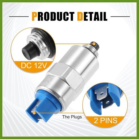 Fuel Cut-off Shut Off Solenoid Valve 12V 7167-620C for PERKINS for MITSUBISHI for CATERPILLAR Vehicle Components in Saudi Arabia