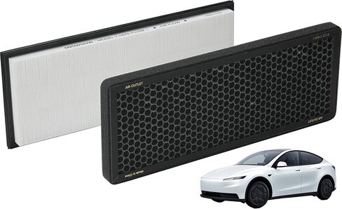 SNOWOOW Tesla Model 3 Model Y Air Filter HEPA 2 Pack with Activated Carbon Tesla Cabin Air Filter Replacement (2016-2023) in Kuwait