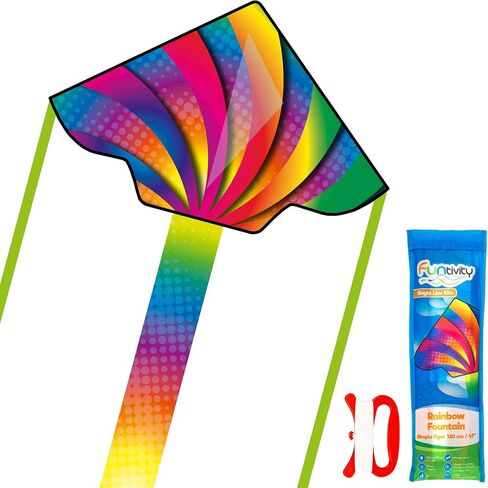 Children's Kite Single Line Kite for Climbing, Low Wind, Children from 5 Years, Includes 17kp Polyester Cord on Handle, 2-5 Bft in Saudi Arabia