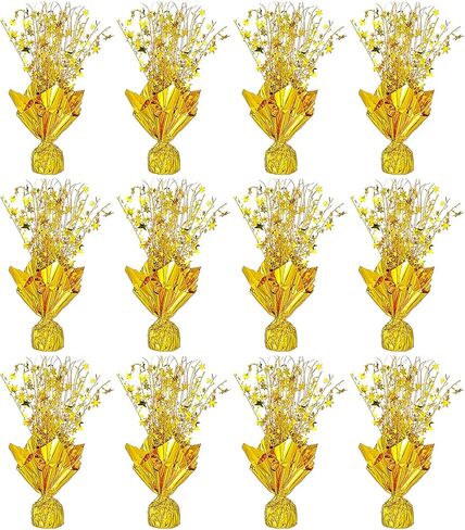 12 Pack Metallic Foil Spray Centerpiece Glitter Gold Star Table Decoration Party Centerpieces for Birthday Wedding Anniversary Graduation Party Decor Supplies in Saudi Arabia
