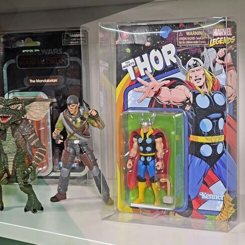 MALKO Protector Display Case for Carded 3.75 Inch Action Figures | Compatible with: Star Wars | Marvel | G.I Joe | 0.5 MM Thick Plastic (12 Pack) in Saudi Arabia