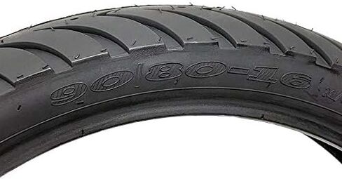 MMG Motorcycle Tubeless Tire Size 90/80-16 Compatible on Medium to Large displacement Gas Scooters like the Piaggio LT150 and Kymco People 50/150 in Saudi Arabia