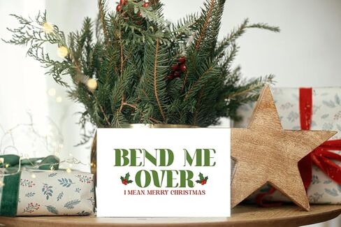 Funny Cat Christmas Card for Men Woman, Humorous Christmas Card&Gift for Cat Mom Dad, Naughty Xmas Card from Cats for Friends Family in Saudi Arabia