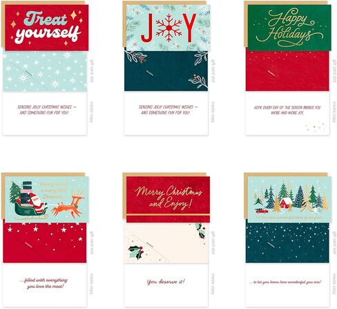 American Greetings Christmas Cards with Envelopes, Money Gift Card Holder, Red, White and Green Christmas Bundle (30-Count) in Saudi Arabia