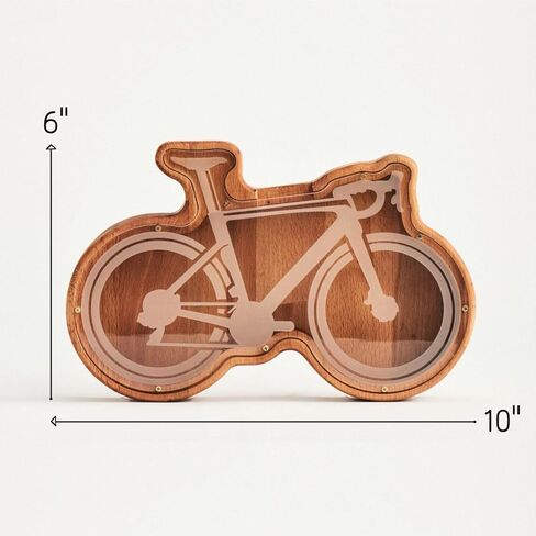 Coin Bank – Deer Shape – Personalized Wooden Piggy Bank for Kids with Clear Acrylic Front – Beech Wood Animal Money Saver – Rustic Nursery Decor in Saudi Arabia