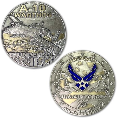 USAF A-10 Thunderbolt 2 Veteran Air Force Collectible Challenge Coin in Saudi Arabia