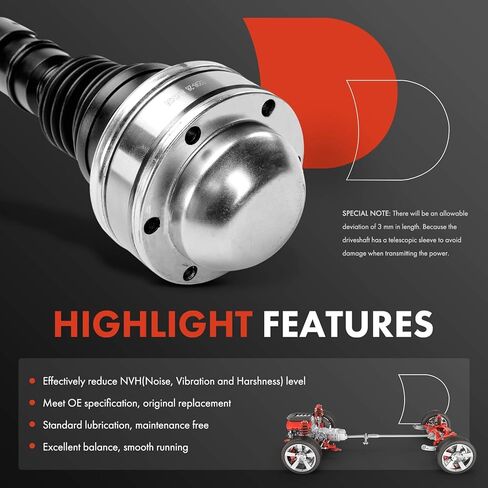 A-Premium Rear Complete Drive Shaft Prop Shaft Driveshaft Assembly Compatible with Chrysler Pacifica 2004 2005 2006, RWD in Saudi Arabia