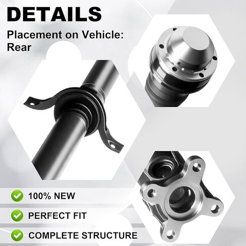 Partsflow Rear Driveshaft Assembly for 2004 2005 2006 2007 Sport Utility for Saturn Vue V6 3.5L AWD Automatic Trans 25775163 936-553 in Saudi Arabia