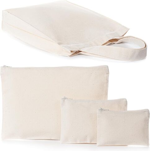 Canvas Fabric, 100% Natural Cotton 10oz Duck Canvas Fabric 61'' Wide for Sewing, Backings, Tote Bags, Arts & Crafts (Natural 10oz, 1 Yard) in Saudi Arabia