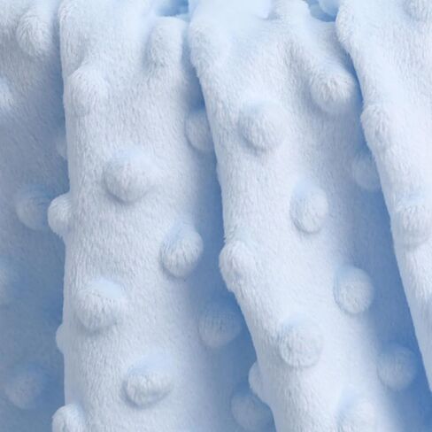 1 ياردة × 62.6 قماش مينكي دوت من ذا يارد، مستلزمات صناعة اللحف، وسائد مرقعة من نسيج الصوف المخملي، نسيج مينكي للبطانية، وأغطية الوسائد، وصناعة الملابس، والوشاح، والخياطة (أزرق، 1 ياردة) in Kuwait