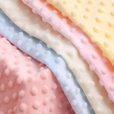 1 ياردة × 62.6 قماش مينكي دوت من ذا يارد، مستلزمات صناعة اللحف، وسائد مرقعة من نسيج الصوف المخملي، نسيج مينكي للبطانية، وأغطية الوسائد، وصناعة الملابس، والوشاح، والخياطة (أزرق، 1 ياردة) in Kuwait