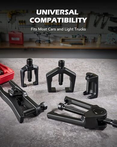 Orion Motor Tech 5-in-1 Ball Joint Separator, Pitman Arm Puller, Tie Rod End Tool Set for Front End Service, Splitter Removal Kit (BS06) in Kuwait