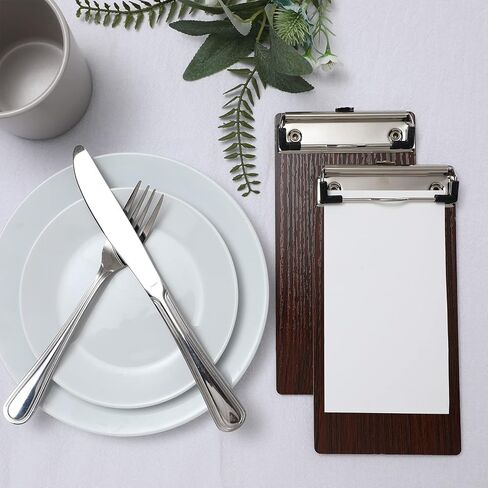 Epakh Mini Clipboard Small Clipboards Wooden Half Page Clipboard Wood Check Presenters Kids Clipboards for Restaurant School Waitress Guest Server Books Menu Holder 8 x 4 Inch (20 Pieces) in Saudi Arabia