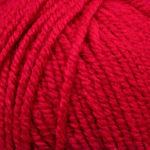 Estako Star-Worsted Yarn - 75% Acrylic 25% Wool - Soft Medium Weight #4-100g (3.52oz) - 170m (186yds) - Crochet & Knitting Yarn (43121 - Red) in Saudi Arabia