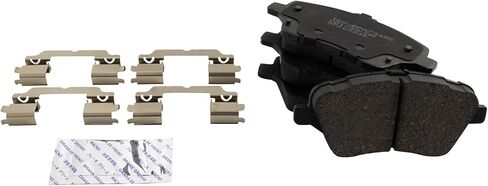 Front and Rear Brake Pad Set Ceramic Hardware Compatible with 2014-2019 Ford Fiesta in Saudi Arabia