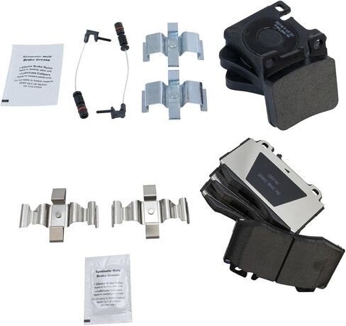 مجموعة وسادات الفرامل الأمامية والخلفية من السيراميك المتوافقة مع 2003-2006 Mercedes-Benz CLK500 2003-2004 CLK55 AMG 1999 SL500 2001-2002 SL600 in Saudi Arabia