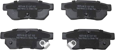 Front and Rear Brake Pad Set Semi Metallic Hardware Compatible with 1999-2000 Honda Civic in Saudi Arabia