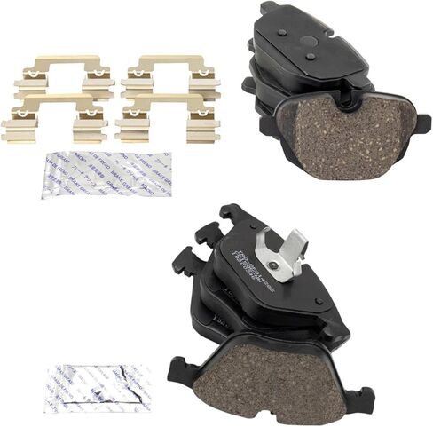 Front and Rear Brake Pad Set Ceramic Hardware Compatible with 2014-2016 BMW 528i 2014-2016 535d 2014-2016 535d xDrive 2011-2016 535i 2011-2016 535i xDrive 2012-2016 ActiveHybrid 5 in Saudi Arabia