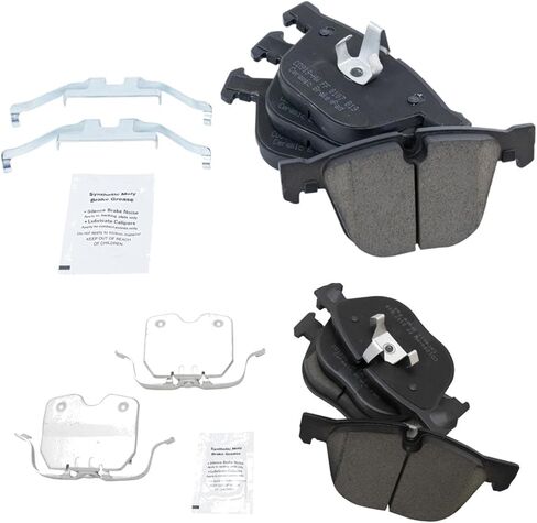 Front and Rear Brake Pad Set Ceramic Hardware Compatible with 2007-2010 BMW X5 2008-2009 X6 in Saudi Arabia