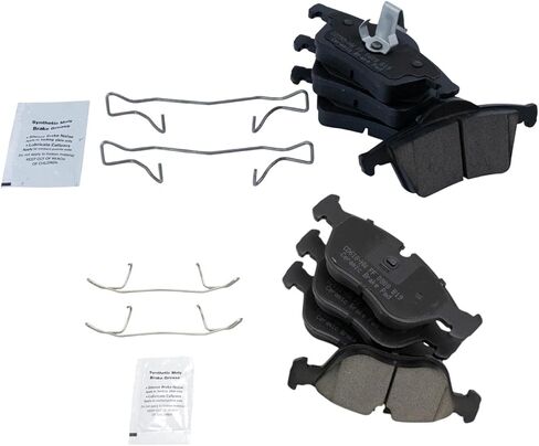 Front and Rear Brake Pad Set Ceramic Hardware Compatible with 1999-2000 Volvo S70 1999-2000 V70 in Saudi Arabia