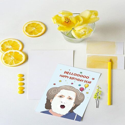 Golden And Girls Birthday Card, Best Friend Bday Card, Funny Birthday Card for Mom Grandma, Getting Older Birthday Card for Her in Kuwait
