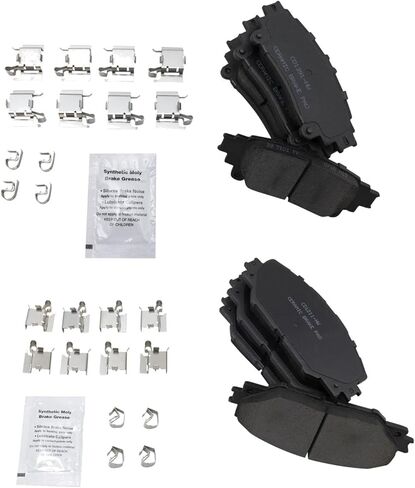 Front and Rear Brake Pad Set Ceramic Hardware Compatible with 2016-2019 Toyota Mirai in Saudi Arabia