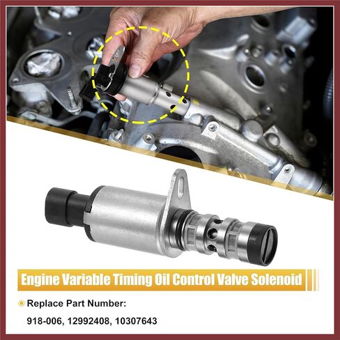 2 Pcs 918-006 Camshaft Engine Oil Control Variable Valve Timing VVT Solenoid for Chevy Aveo Cruze Sonic Trax for Astra for Pontiac G3 for Saturn 12992408 55567050 Replace Parts in Saudi Arabia