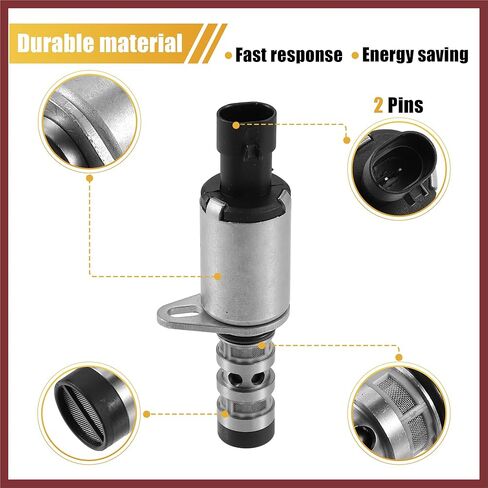 2 Pcs 918-006 Camshaft Engine Oil Control Variable Valve Timing VVT Solenoid for Chevy Aveo Cruze Sonic Trax for Astra for Pontiac G3 for Saturn 12992408 55567050 Replace Parts in Saudi Arabia