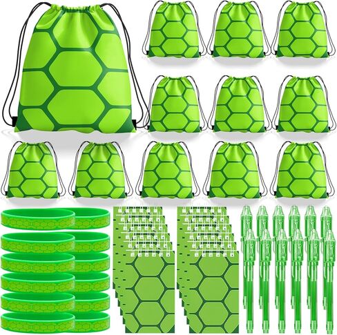 Pixel Theme Party Favors, Miner Game Theme Birthday Party Decorations Supplies for Kids, Include Drawstring Bags Notebook Silicone Bracelet Highlighter in Saudi Arabia