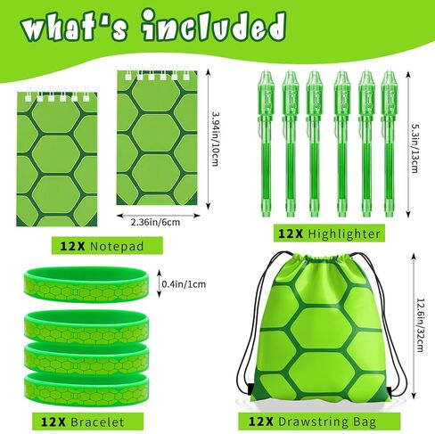 Pixel Theme Party Favors, Miner Game Theme Birthday Party Decorations Supplies for Kids, Include Drawstring Bags Notebook Silicone Bracelet Highlighter in Saudi Arabia