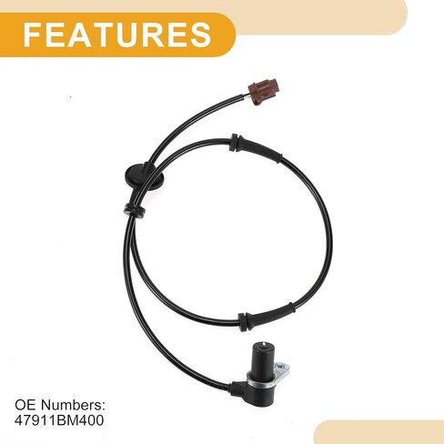 مستشعر سرعة العجلات ABS رقم 47911BM400 مستشعر ABS الأمامي الأيسر مستشعر نظام الفرامل المضادة للقفل لنيسان ألميرا 2000-2002 in Kuwait