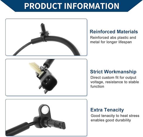 No.84449198 ABS Wheel Speed Sensor for GMC Terrain 2018-2024 Rear Left Right ABS Sensor Anti-lock Braking System Sensor 1 Pcs in Saudi Arabia