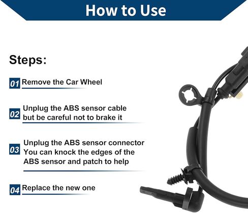 No.84449198 ABS Wheel Speed Sensor for GMC Terrain 2018-2024 Rear Left Right ABS Sensor Anti-lock Braking System Sensor 1 Pcs in Saudi Arabia