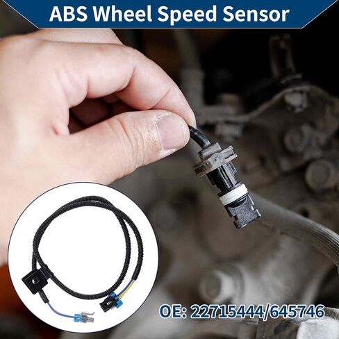 مستشعر سرعة العجلات ABS مستشعر ABS الأمامي الأيسر مستشعر نظام الفرامل المانعة للانغلاق رقم 22715444/645746 لسيارة شيفروليه اكوينوكس 2005-2006 in Saudi Arabia