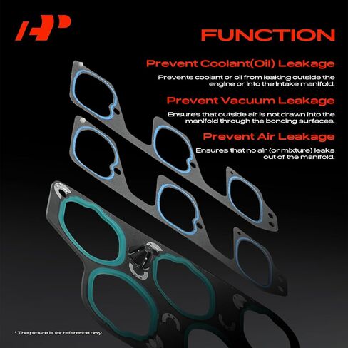 A-Premium 3PCS Lower and Upper Engine Manifold Seal Gasket Set Compatible with Chevrolet Equinox, Malibu & Buick LaCrosse, Allure, Rendezvous & Cadillac SRX, CTS, STS & Saab & Saturn & Suzuki in Saudi Arabia