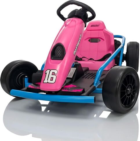 Electric Drift Go Kart for Kids 8-12, 24V Battery,360W Motor, Reinforced Wear-Proof Rear Wheels, 3 Unique Colors, 8.1MPH High Speed,154lbs Capacity, Drift Ride On Car Toy (Red) in Saudi Arabia