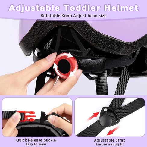 Toddler Bike Helmet, Baby Bike Helmet for Toddlers Age 1-3, Infant Toddler Helmets Kids Helmets for Cycling Scootering Skateboarding in Saudi Arabia