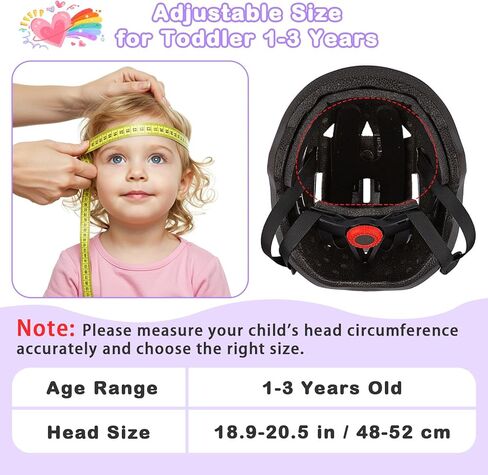 Toddler Bike Helmet, Baby Bike Helmet for Toddlers Age 1-3, Infant Toddler Helmets Kids Helmets for Cycling Scootering Skateboarding in Saudi Arabia
