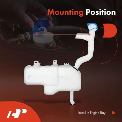 A-Premium Windshield Washer Reservoir Compatible with Select Nissan Models - Frontier 1998-2004, Xterra 2000-2001, with (Cap/Washer Pump/Hose/Filler Neck/Bracket) - Replace# 289109Z400 in Saudi Arabia