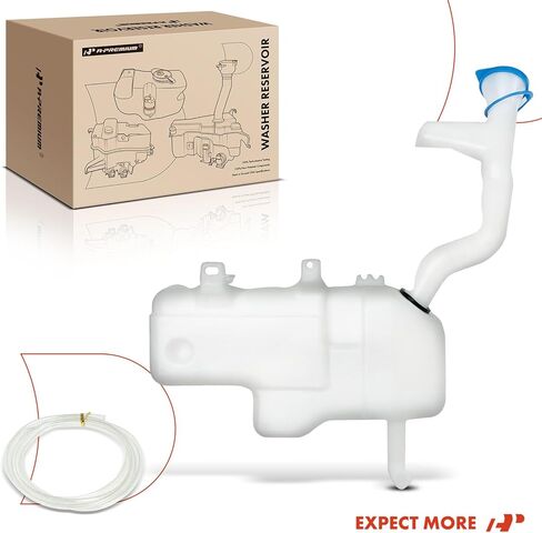 A-Premium Windshield Washer Reservoir Compatible with Select Nissan Models - Frontier 1998-2004, Xterra 2000-2001, with (Cap/Washer Pump/Hose/Filler Neck/Bracket) - Replace# 289109Z400 in Saudi Arabia