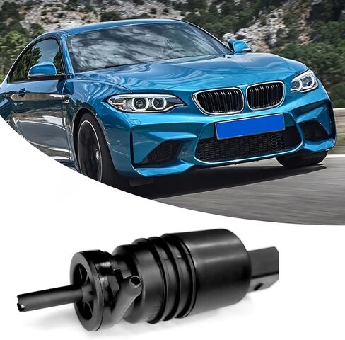 Windshield Washer Pump Windshield Wiper Pump Compatible with Chevy Chrysler Audi BMW Wiper Washer Fluid Pumps Replacement OEM#67128362154, 67128377612 Wiper Washers Motor with Grommet in Saudi Arabia