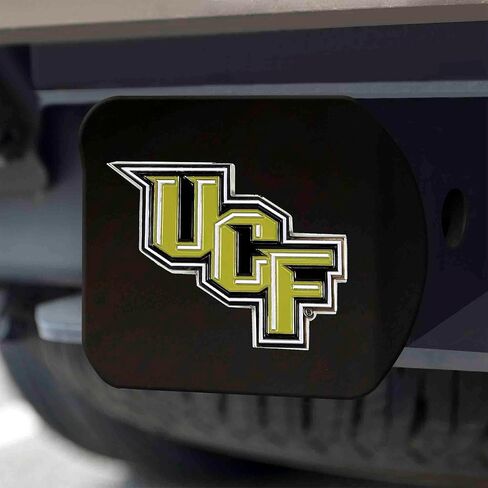 FANMATS 31110 University of Central Florida Black Metal Hitch Cover - 3D Color Emblem with Metal Chrome 3D Logo Emblem – Easy Installation on Truck, SUV, Car - Ideal Gift for Die Hard NCAA Fan in Saudi Arabia