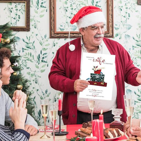 زوجة رومانسية بطاقات عيد الميلاد هدايا من الزوج، بطاقة عيد ميلاد سعيد للزوجة، هدايا عيد الميلاد للنساء لها in Kuwait
