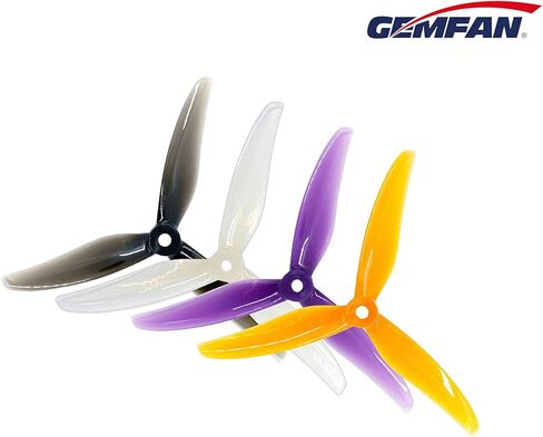 Gemfan Hurricane 5236 Propeller 5.2 بوصة مع عمود 5 مم لطائرة FPV Freestyle Racing بدون طيار كوادكوبتر (16 قطعة - 8 CW 8 CCW) in Kuwait
