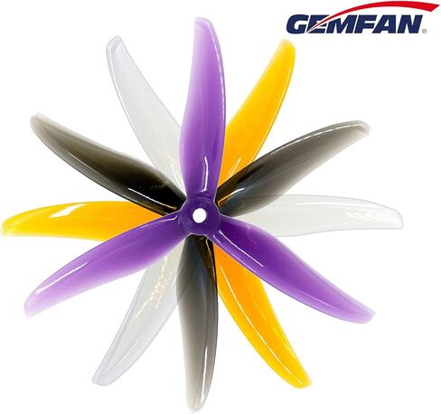 Gemfan Hurricane 5236 Propeller 5.2 بوصة مع عمود 5 مم لطائرة FPV Freestyle Racing بدون طيار كوادكوبتر (16 قطعة - 8 CW 8 CCW) in Kuwait