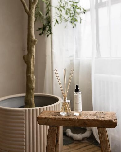 Brooklyn Candle Studio Reed Scent Diffuser Set | Maui | Calming, Relaxing, Essential Botanical Aroma Oil | 8 Rattan Diffuser Reeds | 4.4 oz in Saudi Arabia