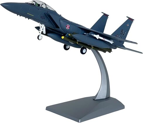 F-15E Strike Eagle Model Airplane 1/100 مقياس معدني Diecast نموذج عسكري مقاتل، مجموعة طائرات American Eagle F-15E للتجميع أو الهدايا in Kuwait