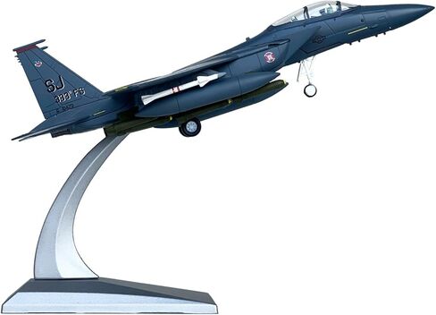 F-15E Strike Eagle Model Airplane 1/100 مقياس معدني Diecast نموذج عسكري مقاتل، مجموعة طائرات American Eagle F-15E للتجميع أو الهدايا in Kuwait