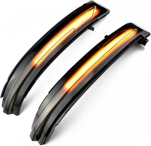مؤشر ضوء إشارة الانعطاف الجانبي LED الديناميكي وميض متسلسل LED مرآة جانبية متوافقة مع Nis-san X-Trail T32 Ro-gue Qash-qai J11 Mu-rano Z52 Juke Navara Path-finder Pack لشخصين in Saudi Arabia